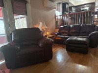 3 piece Leather Living  room set 