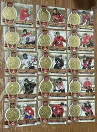 Cartes de hockey Tim Hortons Team Canada set Complet des Medals