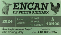 Encan petits animaux