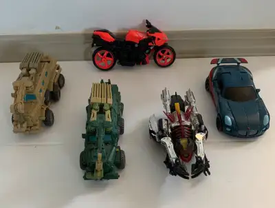 Selling Transformers Collection, in good condition. See both photos. $25 each- 3 for $60 - 10 for $1...