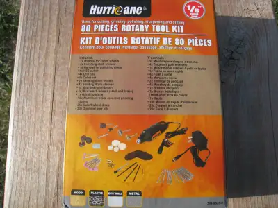 80 piece Rotary Tool Kit, brand new in factory packing, View more