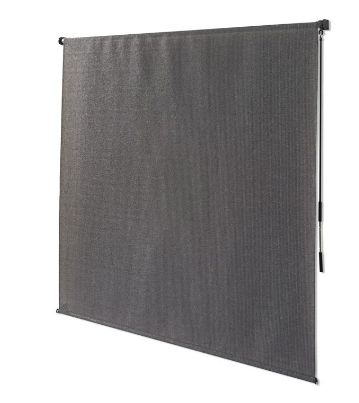 New Coolaroo 8' x 8' Outdoor Crank Roller Sun Shade - Pewter, View more