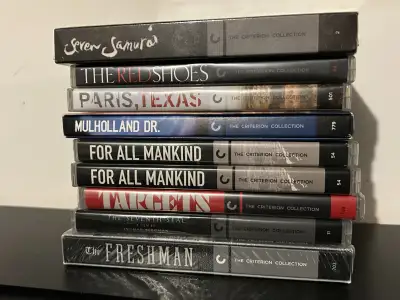 Criterion DVDs and Blu Rays for sale. BLU-RAYS Barry Lyndon (New, Sealed) - SOLD The Royal Tenenbaum...