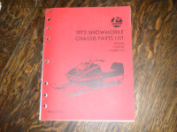 Rupp 1972 Rogue, Yankee, American Snowmobile Chassis Parts List