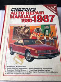 CHILTON 1980 -1987 DOMESTIC AUTO REPAIR MANUAL #M1170
