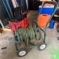 4 Wheel Garden Hose Cart - Heavy Duty