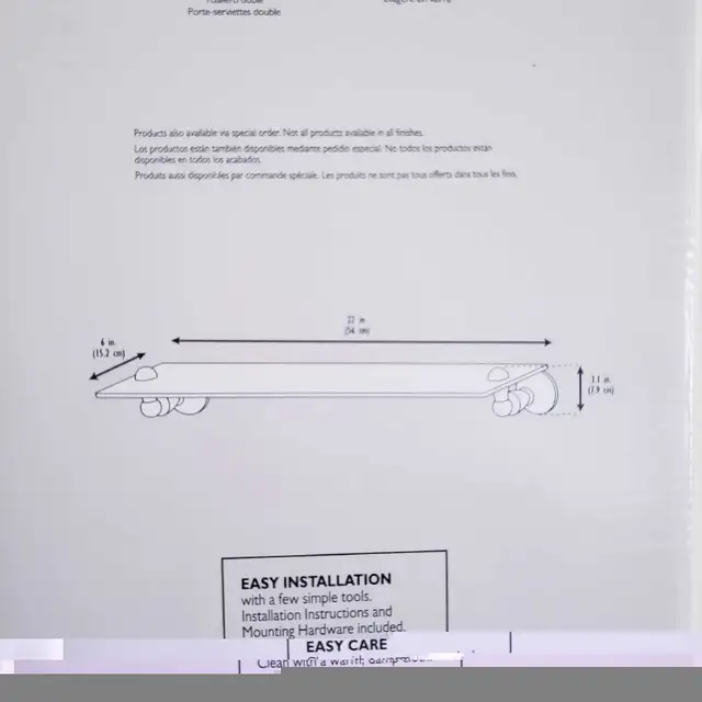 MOEN NEW IN BOX WEMBLEY Glass Shelf  in Home Décor & Accents in Ottawa - Image 7