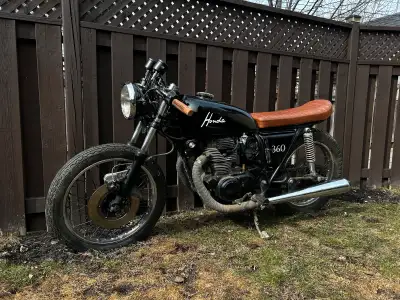For Sale: 1974 Honda CB360 Café Racer Project – Great Starter Build Looking for a solid vintage plat...