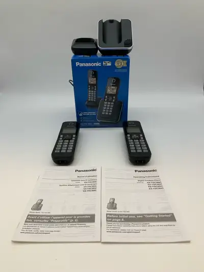 Panasonic Cordless Phone System With 2 Handsets, View more
