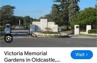 Victoria memorial gardens burial plots.