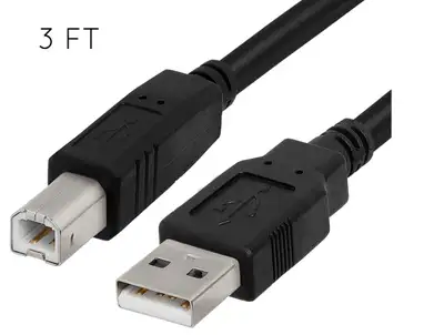 Cable Imprimante Scanner USB 2.0 Printer Cable 3ft (1 m), View more