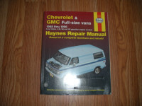 HAYNES REPAIR MANUEL  CHEVROLET  GMC  FULL-SIZE VANS 1968 a 1996