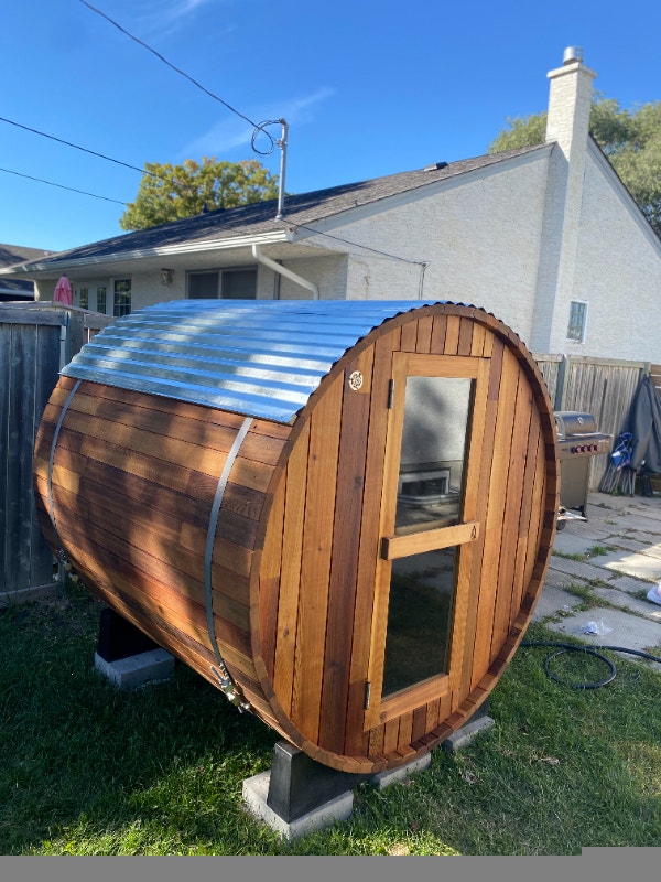6'x6' Cedar Barrel Sauna Hot Tubs & Pools Winnipeg Kijiji