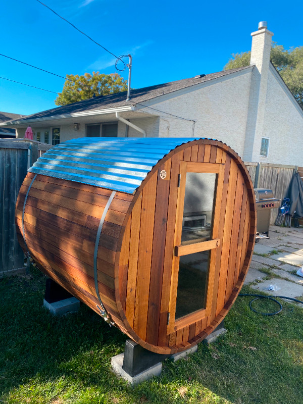 6'x6' Cedar Barrel Sauna Hot Tubs & Pools Winnipeg Kijiji