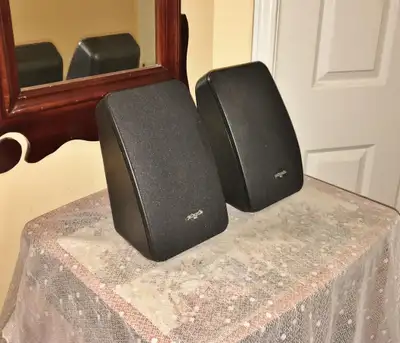Polk Audio M2 Weird Looking Speakers w Good Sound, View more