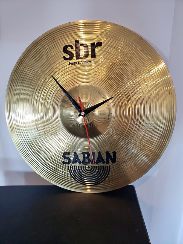 Wall Clock made from Sabian Cymbal in Home Décor & Accents in Bedford