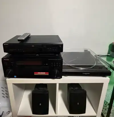 Record Player + CD Setup, View more