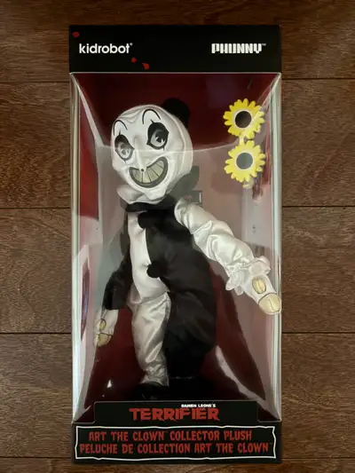 Art The Clown Terrifier collectible plush toy. New sealed
