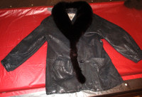 Women's Genuine Fur-Lined Coat/Jacket, Medium, Marvin Richards