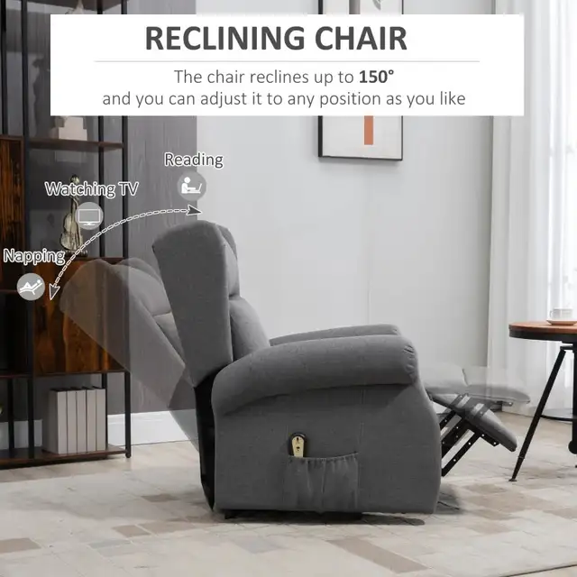 Wingback Lift Chair for Elderly, Power Chair Recliner in Chairs & Recliners in Markham / York Region - Image 6