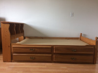 Solid Wood Captain's Bed