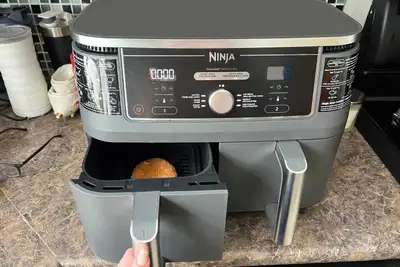 Ninja air fryer 10 qt 2 baskets, View more