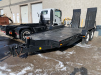 16 ft long X 6.7 ft  wide trailer 5450 GVWR machine hauler