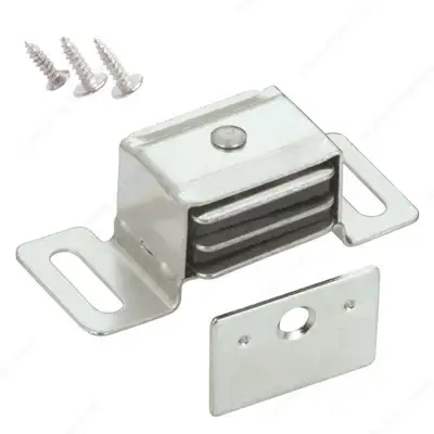 Aluminum double magnetic catch BP30010/loquet magnétique double, View more