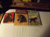 4 VINTAGE BLACK BEAUTY BOOKS/1934-63 era!ANNA SEWELL