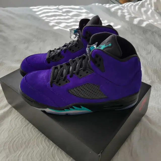 2020 Air Jordan 5 Alternate Grape Deadstock Mens Size 10.0 in Men's Shoes in Oakville / Halton Region - Image 5