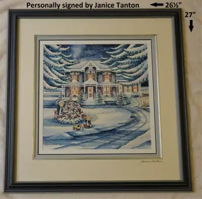 Offering two delightful, professionally framed and matted artworks by Canadian artist Janice Tanton....