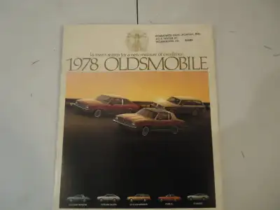 1978 Oldsmobile Deluxe Sales Brochure. Like New. Can Mail, View more