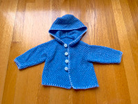 Soft Knit Baby Hooded Sweater, 3-6 months