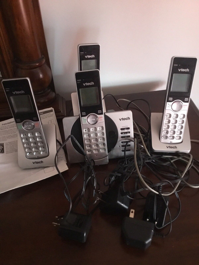 4 Téléphone sans fil VTECH  in Home Phones & Answering Machines in Saint-Jean-sur-Richelieu - Image 2