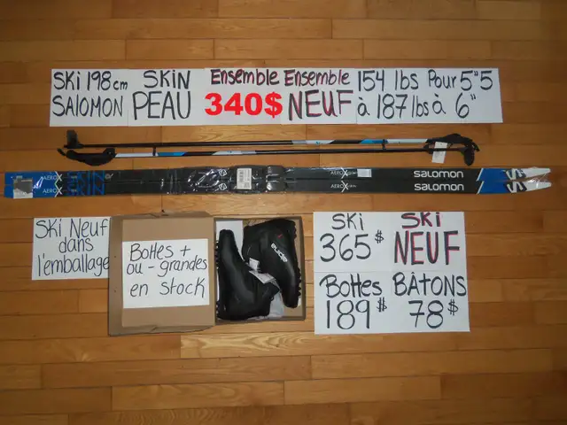 Ensembles kits ski de fond a peau skin ENSEMBLES NEUF in Ski in Drummondville - Image 6