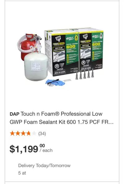 Never Opened DAP Touch n Foam® Professional Spray Insulation , View more