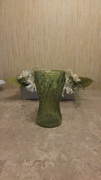Green Spiral Vase