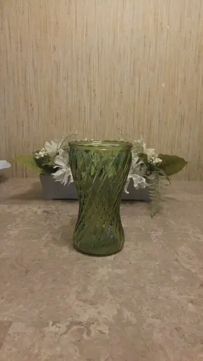 Green Spiral Vase, View more