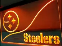 PITTSBURGH STEELERS 8X12 BAR LED NEON SIGN!!!