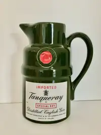 $30 - Vintage Tanqueray Water Pitcher and Ashtray