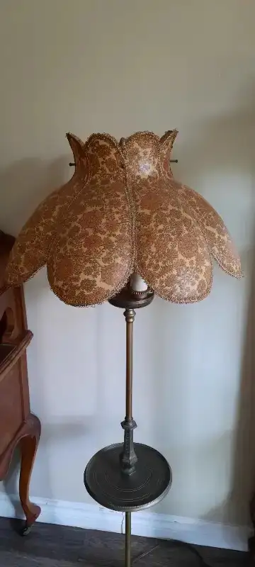 ANTIQUE PETITE BRONZE FLOOR LAMP $795 FIRM, View more