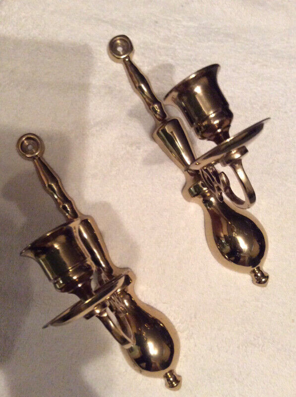 Solid Brass Candle Wall  Scones in Home Décor & Accents in Oshawa / Durham Region