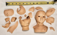 Porcelain Doll Head Parts for Restoration