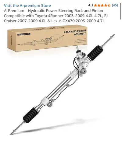 Power Steering Rack Pinion Toyota Lexus, View more