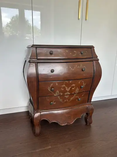 Vintage Bombe Accent Chest  Solid Wood Entryway livingroom dress, View more