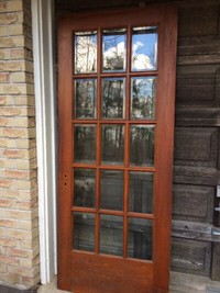 1920s Vintage Bevelled Glass Door