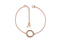 Adore by Swarovski Organic Circle Bracelet in Rose Gold