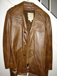 Vintage Men's Leather Coat