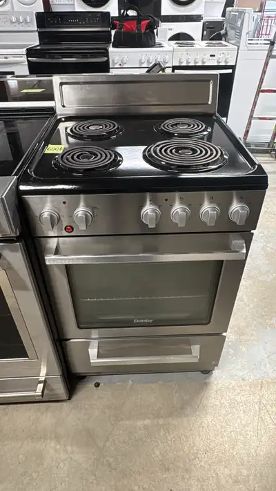 Stainless Stove coil top 24" compact 6 months warranty included, View more
