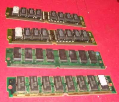 1. FOUR 72 PIN SIMM - 4 MB EACH, WAS WORKING WHEN REMOVED FROM COMPUTER 2. TWO - 256 MB DDR RAM PC32...